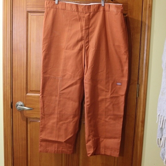 Dickies Vintage Orange Baggy Streetwear Denim Jeans 90s Y2K Hip Hop 44 x 30 - Picture 2 of 13